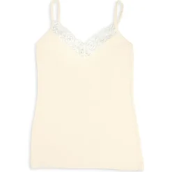 Sale - Women's Top mit Spitze - Seidenunterwäsche Merinounterwäsche|Unterwäsche