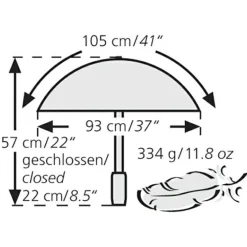 EuroSchirm - Dainty Automatic - Regenschirm^ Trekkingausrüstung