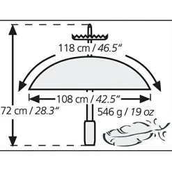 Online - Komperdell-Trekkingstock + Schirm Trekkingausrüstung|Trekkingstöcke