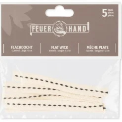 - Flachdocht 12,5 mm x 12 cm (5 Stk)>Feuerhand Outlet