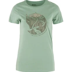 Discount Fjällräven - Women's Arctic Fox Print - T-Shirt Wanderbekleidung|T-Shirts