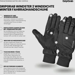 Sale - Windster 2 Windproof Winter Gloves - Handschuhe Fahrradbekleidung|Handschuhe