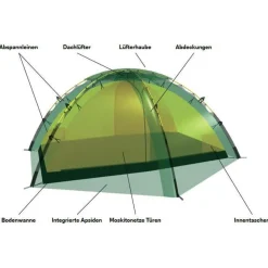 Discount - Staika - 2-Personen Zelt Trekkingausrüstung|Trekkingzelte