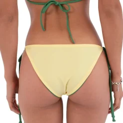 Sale - Women's Ribbon Regular Fit Solid Color Reversible - Bikini-Bottom Bademode