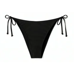 Sale - Women's Ribbon Regular Fit Solid Color Reversible - Bikini-Bottom Bademode