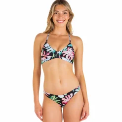 Hurley - Women's Tropix RVSB Moderate Bottom - Bikini-Bottom