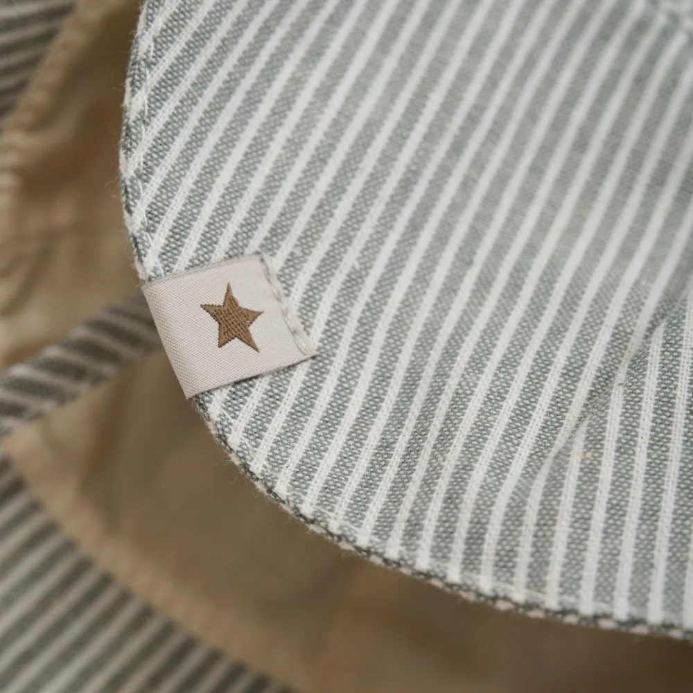 - Kid's Summer Hat Woven Stripe with Chin Straps - Cap>Huttelihut Clearance