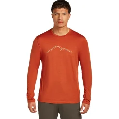 - Merino 150 Tech Lite L/S Tee Rainer Ridge - Merinoshirt>Icebreaker Outlet
