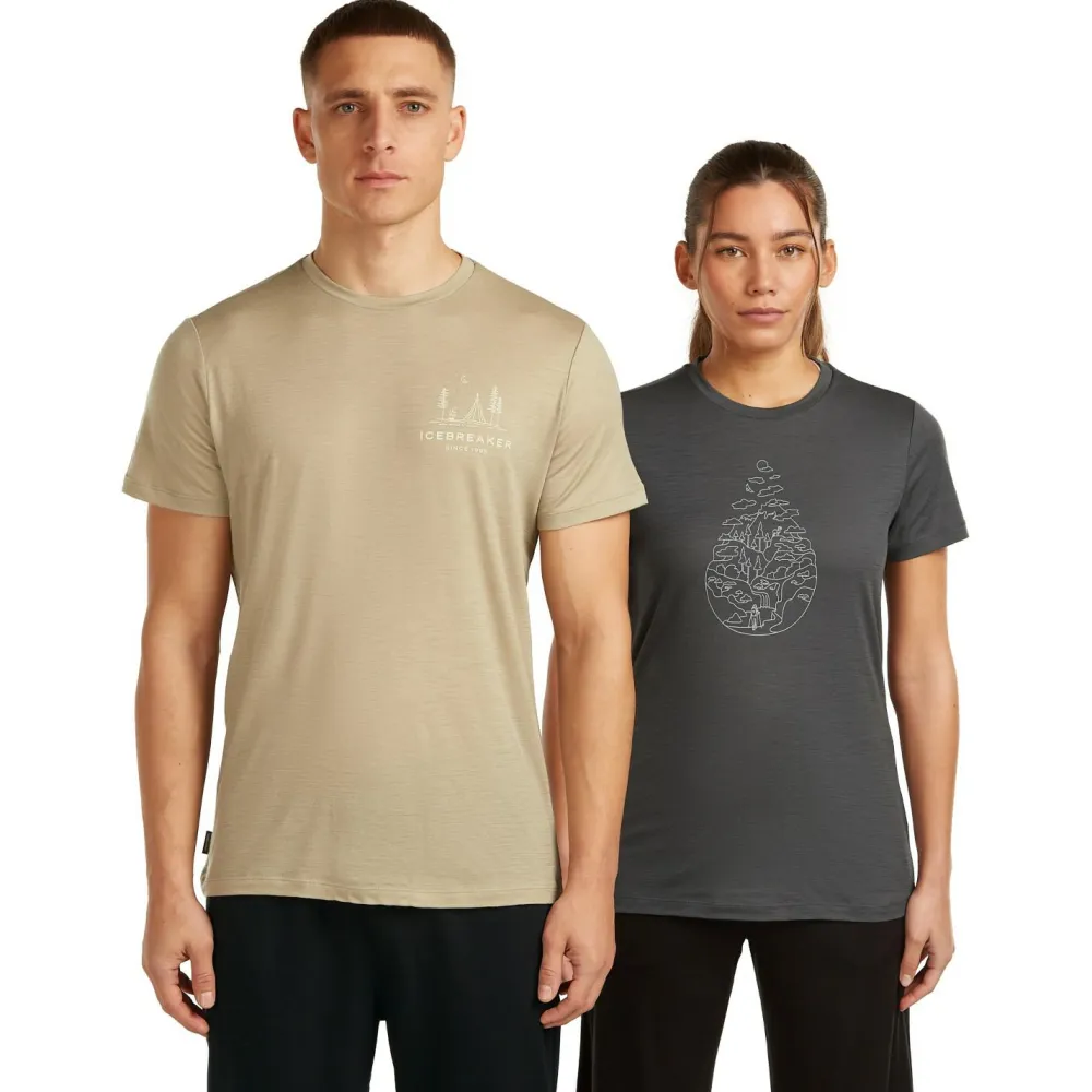 Icebreaker - Merino 150 Tech Lite S/S Tee Peaceful Pass - Merinoshirt