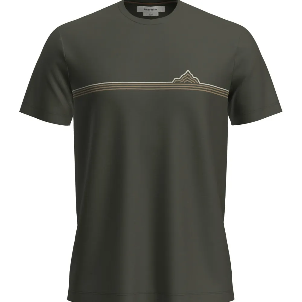 Icebreaker - Merino 150 Tech Lite S/S Tee Range Stripes - Merinoshirt