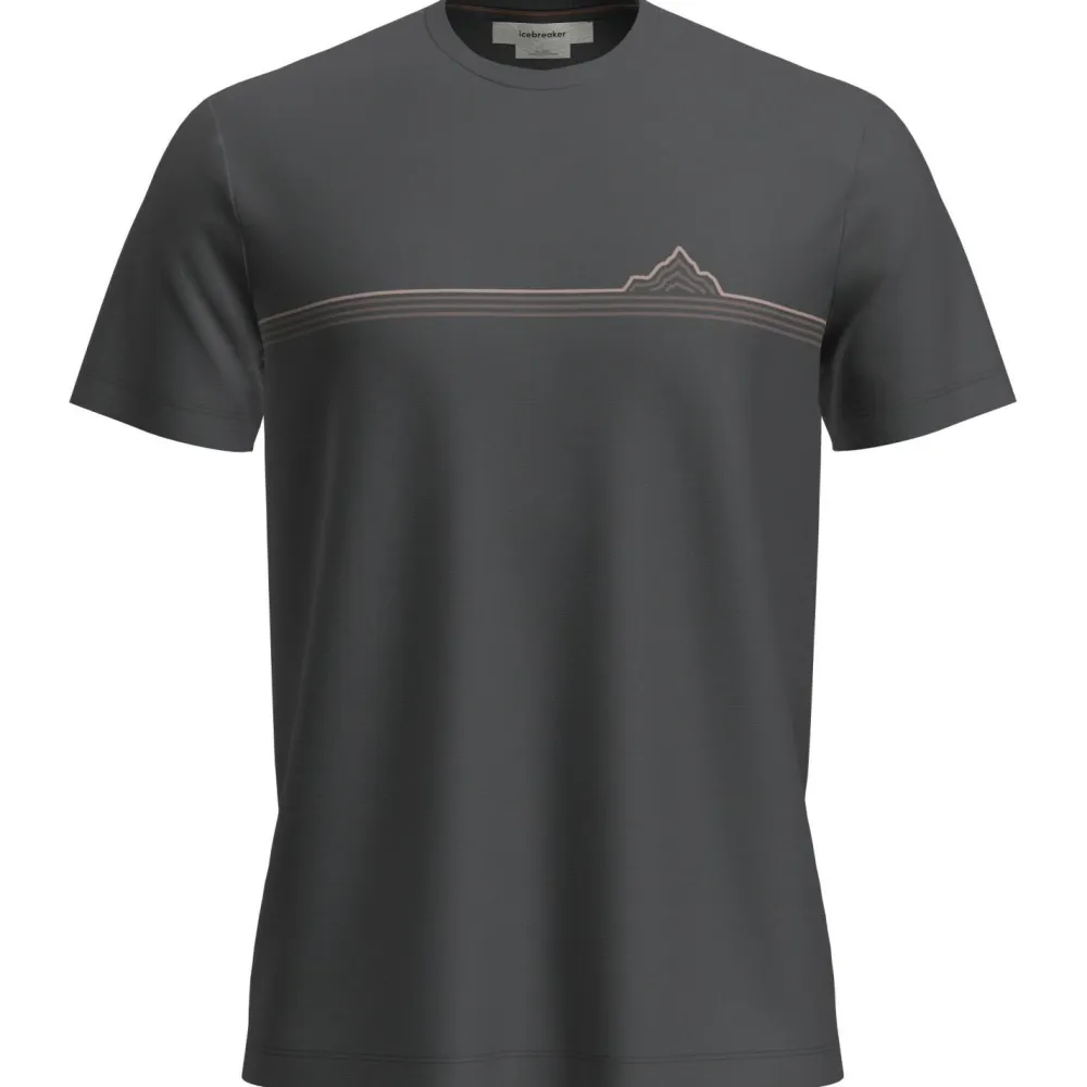 Icebreaker - Merino 150 Tech Lite S/S Tee Range Stripes - Merinoshirt