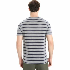 - Wave S/S Tee Stripe - Merinoshirt Alltagsbekleidung|Shirts, Hemden & Longsleeves