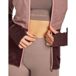 New - Women's 200 RealFleece Descender L/S Zip Hoodie - Merinohoodie Trekkingbekleidung|Wanderbekleidung