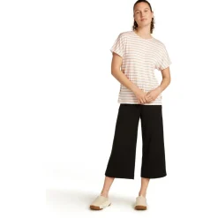 Icebreaker - Women's Drayden Reversible S/S Top Stripe - Merinoshirt