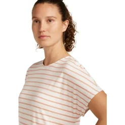 Icebreaker - Women's Drayden Reversible S/S Top Stripe - Merinoshirt