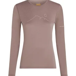 - Women's Merino 200 Oasis L/S Crewe Rainer Ridge - Merinounterwäsche>Icebreaker Clearance