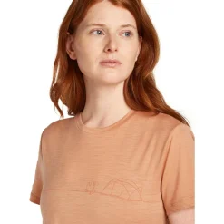 Icebreaker - Women's Merino150 TechLite S/S Single Line Camp - Merinoshirt