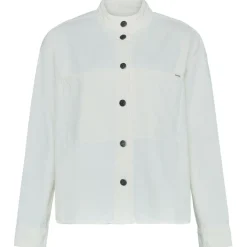 KnowledgeCotton Apparel - Women's Loose Stand Collar Heavy - Bluse