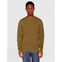 KnowledgeCotton Apparel - Vagn Regular Bubble Knit Crew Neck - Wollpullover