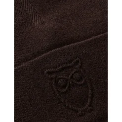- Embossed Owl DL Wool Beanie - Mütze>KnowledgeCotton Apparel Best