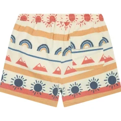 Discount - Mid-Thigh Icon AOP Seersucker Swimshorts - Badehose Bademode