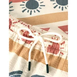 Discount - Mid-Thigh Icon AOP Seersucker Swimshorts - Badehose Bademode