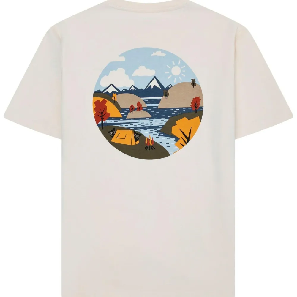 - Regular S/S Heavy Single Jersey Scenery Back Print - T-Shirt>KnowledgeCotton Apparel Sale