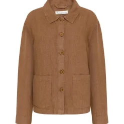 Best - Women's Regular Linen Overshirt - Freizeitjacke Freizeitjacken|Jacken