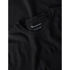 KnowledgeCotton Apparel - Regenerative Organic Cotton Chest Embroidery II - T-Shirt