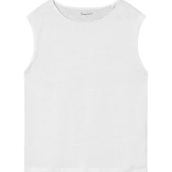 - Women's Loose Fold Up Linen - Top>KnowledgeCotton Apparel Online