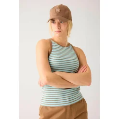 KnowledgeCotton Apparel - Women's Striped Racer Rib Top - Top^ Shirts, Hemden & Longsleeves|Alltagsbekleidung
