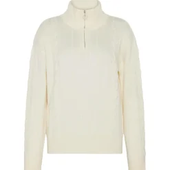 Best - Women's M. 1/2 Zip High Neck Cable - Wollpullover Pullover & Hoodies|Alltagsbekleidung