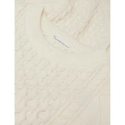 - Cotton Cable Crew Neck - Wollpullover><noscript><img width=