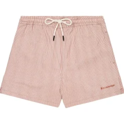 KnowledgeCotton Apparel - Mid-Thigh Stripe Seersucker Swimshorts - Badehose
