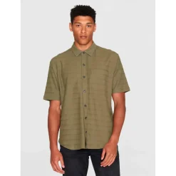 - Loose S/S Solid Striped Jersey - Hemd>KnowledgeCotton Apparel Online