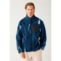 KnowledgeCotton Apparel - Loose Fit Northern Lights Fleece - Fleecejacke^ Jacken|Jacken