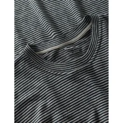 KnowledgeCotton Apparel - Organic Linen Striped T-Shirt - T-Shirt