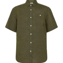 KnowledgeCotton Apparel - Regular Linen S/S Shirt - Hemd