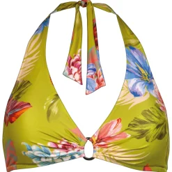 Lidea - Women's Botanic Burst Bikini Top Neck Halter - Bikini-Top