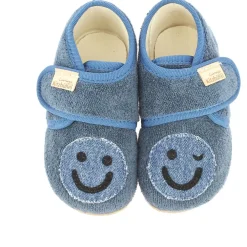 Kinder Living Kitzbu00fchel Living Kitzbühel - Kid's Babyklett Frottee Smiley - Hüttenschuhe