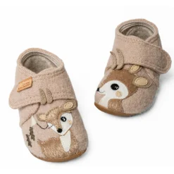 Kinder Living Kitzbu00fchel Living Kitzbühel - Kid's Rosi Rehkitz Klettschuh - Hausschuhe