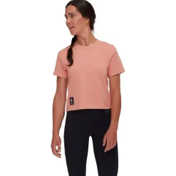 - Women's Massone T-Shirt Cropped Patch>Mammut