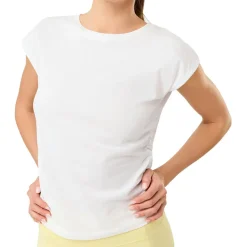 Online - Women's Side Ruffled Top - T-Shirt Yogabekleidung|Fitnessbekleidung