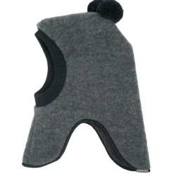 maximo - Kid's Mini-Schlupfmütze mit Wollfleece und Pompons - Sturmhaube^ Kopfbedeckungen|Alltagsbekleidung