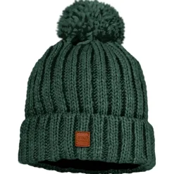 - Kid's Mütze Rippe mit Pompon und Fleecefutter - Mütze><noscript><img width=