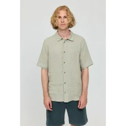 Mazine - Shortsleeve Linen Shirt - Hemd