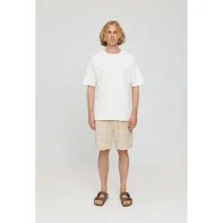 - Striped Linen-Mix Shorts - Shorts><noscript><img width=