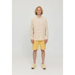 - Striped Linen-Mix Shirt - Hemd><noscript><img width=