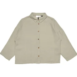 Mazine - Women's 3/4 Sleeve Linen Shirt - Bluse