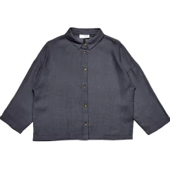 Mazine - Women's 3/4 Sleeve Linen Shirt - Bluse